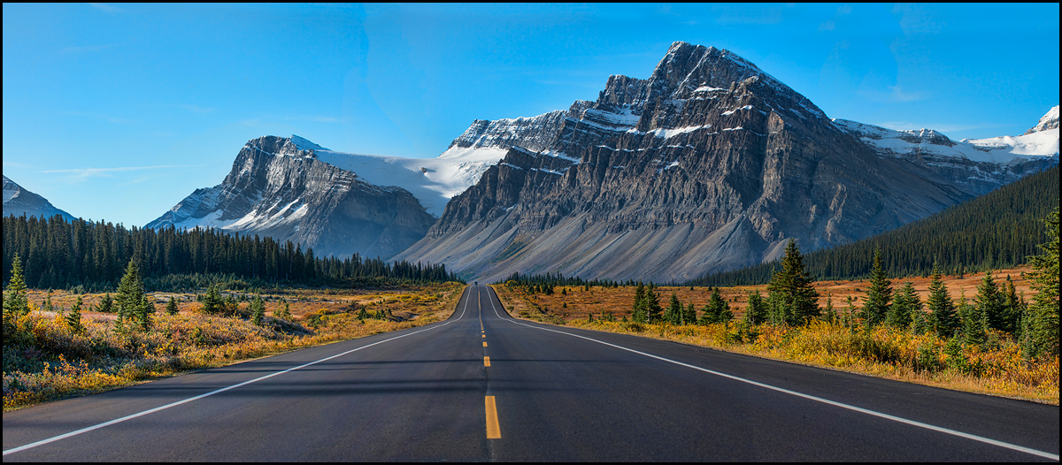 To The Mountains. Icefield Parkway. Landscape Photography by Alex Gubski