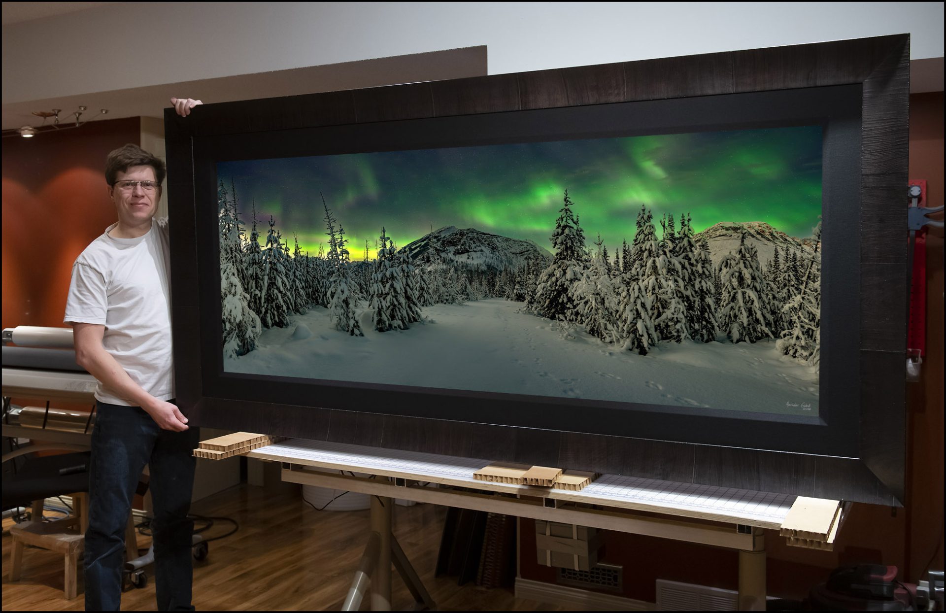 Large format acrylic mounted photo art by Alex Gubski